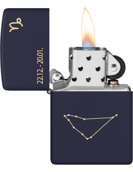 Encendedor Zippo Zodiac Capricorn Navy Matte