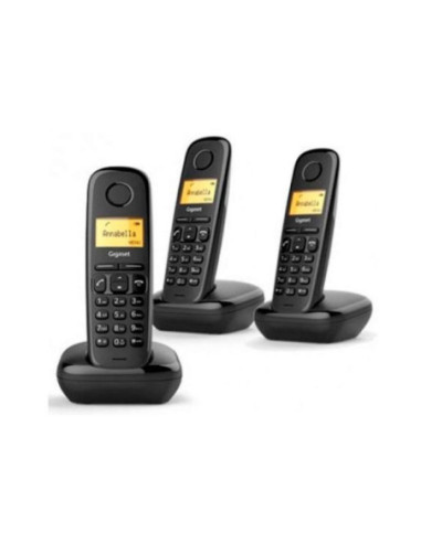 Comprar SIEMENS GIGASET A170 TRIO BLACK en Andorra. Pack de tres teléfonos inalámbricos.