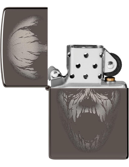 Encendedor Zippo Screaming Monster Black Ice Original