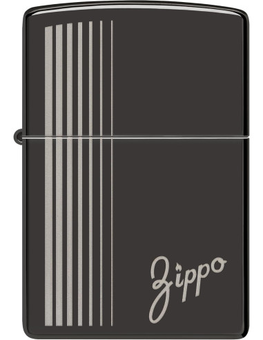 Encendedor Zippo Vintage High Polish Black Original