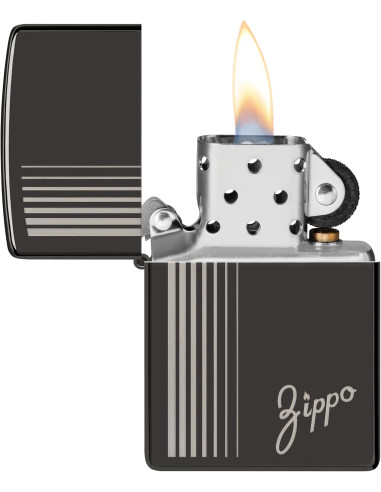 Encendedor Zippo Vintage High Polish Black Original