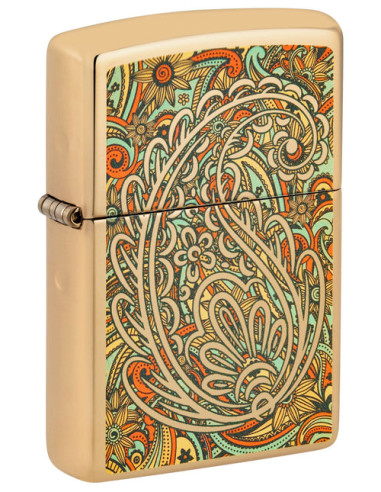 Encendedor Zippo Zen Tangle High Polish Brass Original