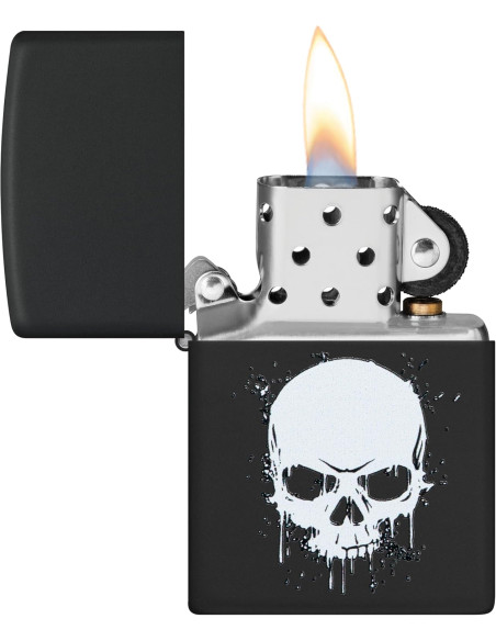 Encendedor Zippo Dripping Skull Original Metálico