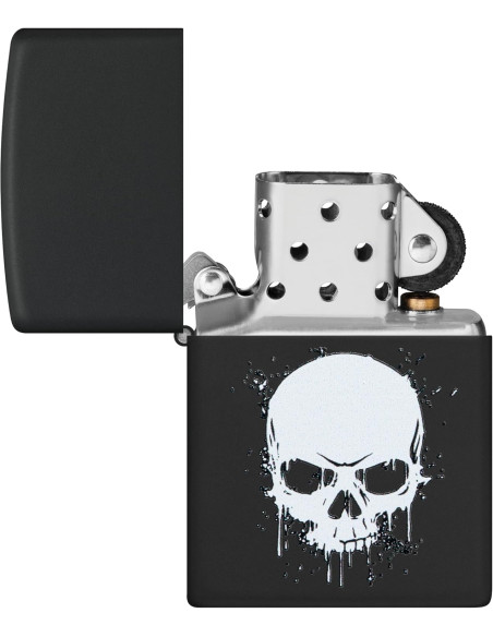 Encendedor Zippo Dripping Skull Original Metálico