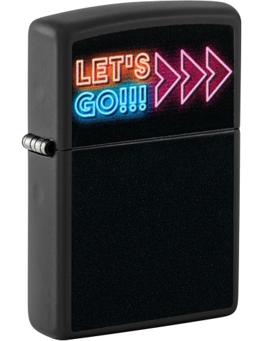 Encendedor Zippo Let's Go Black Matte Original
