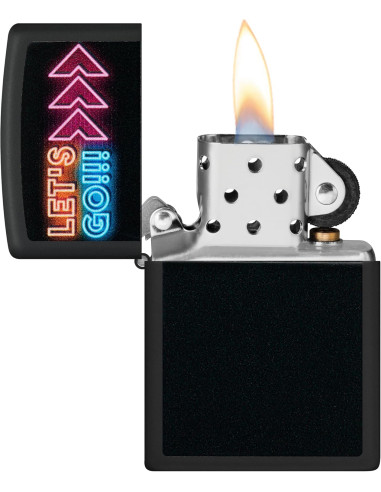 Encendedor Zippo Let's Go Black Matte Original