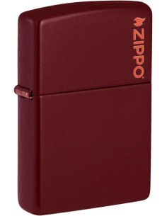 Encendedor Zippo Merlot con Logo Original a Prueba de Viento