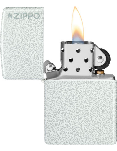 Encendedor Zippo Glacier Chrome logo original