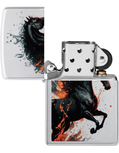Encendedor Zippo 205 Fire Horse Original a Prueba de Viento