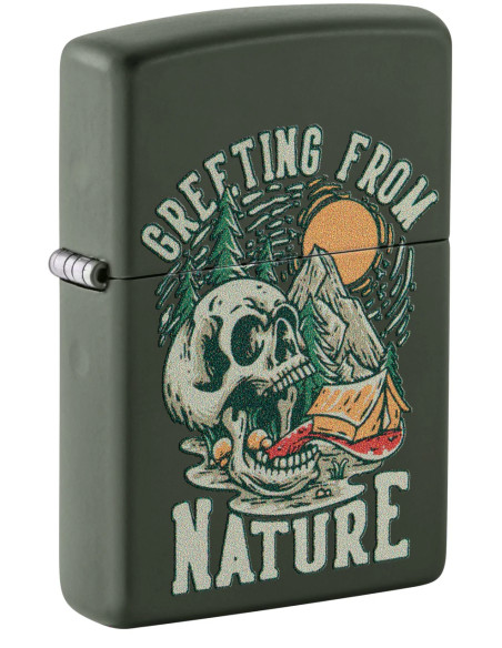 Zippo Skull Nature – Encenedor Zippo estil natural i elegant