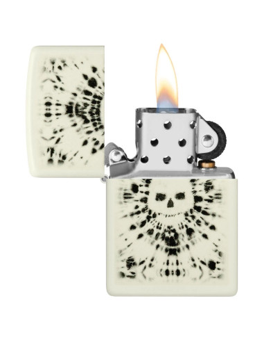 Zippo Hippie Skull Design 43193 – Encendedor Black & White