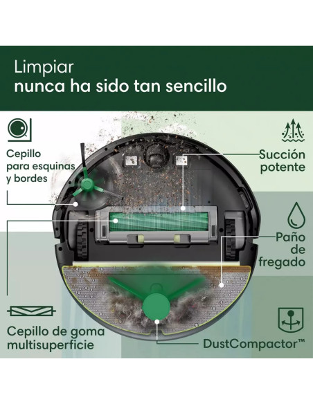 iRobot Roomba Combo 205 con DustCompactor – Robot Limpieza