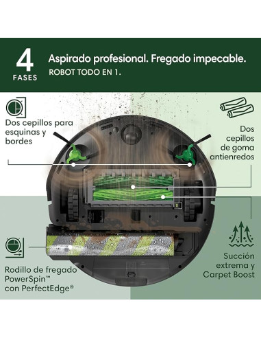 Roomba Combo 705 negro robot aspirador iRobot