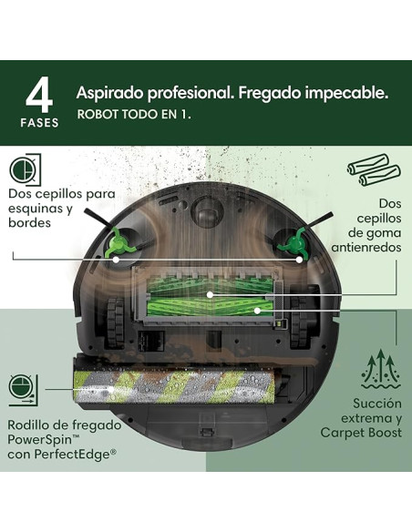 Roomba Combo 705 negro robot aspirador iRobot
