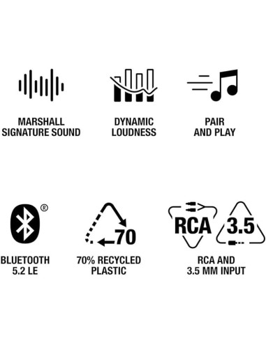 Stanmore III Altavoz – Marshall potente Black