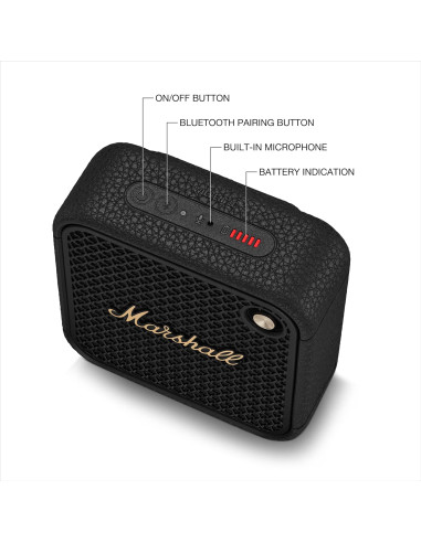 “Altavoz Bluetooth Marshall Willen II potente y elegante”