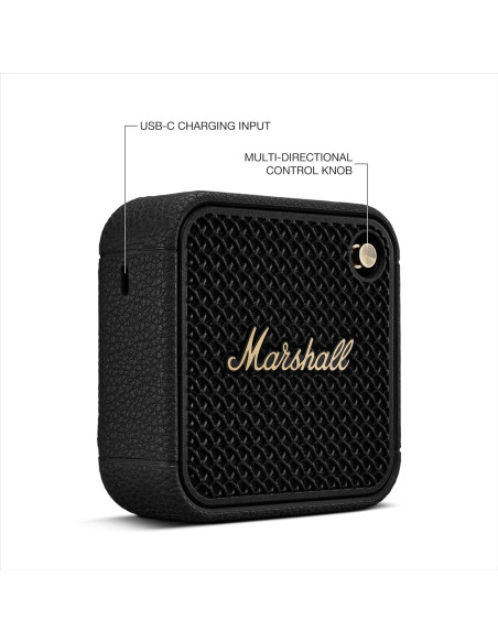“Marshall Willen II sonido multidireccional con batería larga duración”