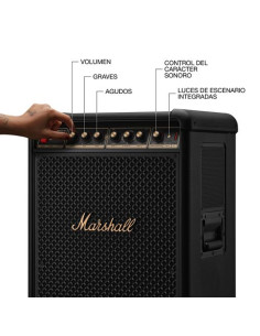 “Marshall Bromley 750 Black & Brass altavoz Bluetooth Marshall portátil con sonido multidireccional” 2