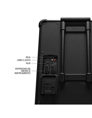 Marshall Bromley 750 diseño elegante Black & Brass con batería de larga duración