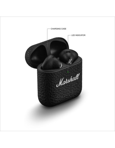 “Auriculares Bluetooth Marshall Minor IV con graves profundos y audio claro”