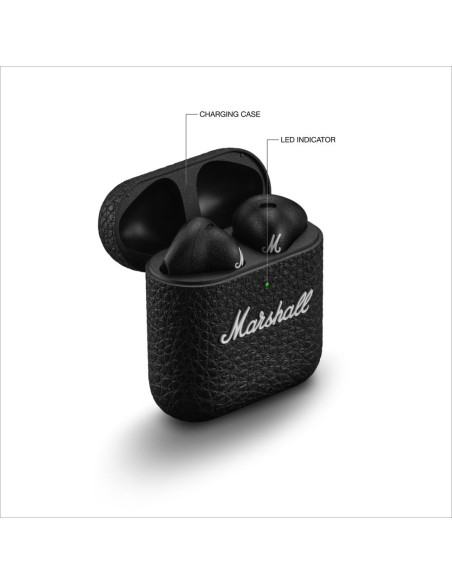 “Auriculares Bluetooth Marshall Minor IV con graves profundos y audio claro”
