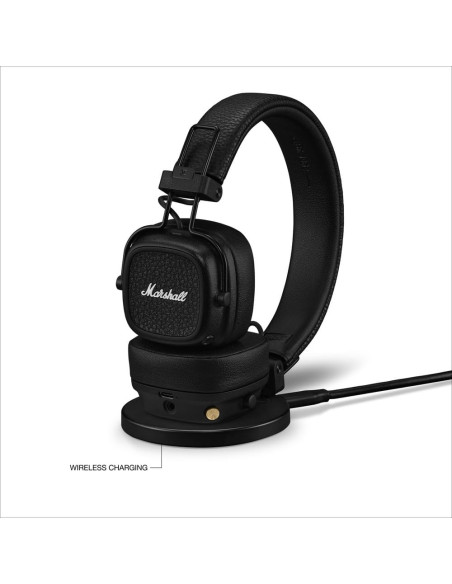 “Auriculares Bluetooth Marshall Major V con controles integrados y estilo icónico”