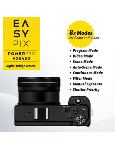 Easypix PowerPro VX6430 cámara deportiva Easypix sumergible 10 m 4K