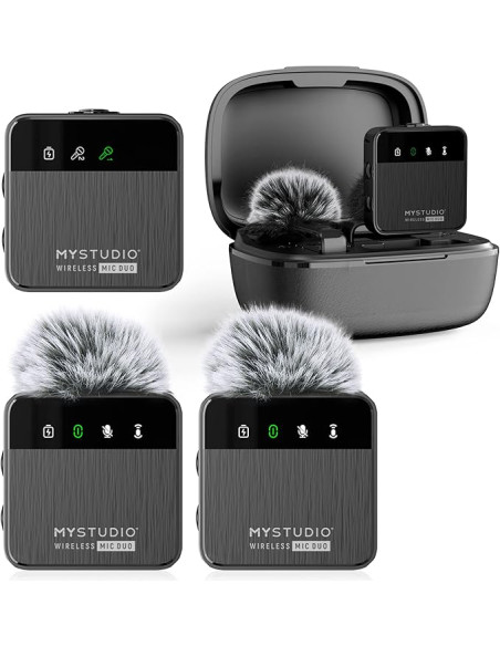 Easypix MyStudio Mic Duo micrófono doble inalámbrico sistema portátil