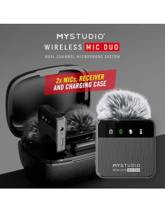 Easypix MyStudio Mic Duo micrófono doble inalámbrico sistema portátil 2