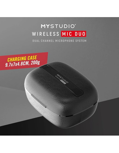 Easypix MyStudio Mic Duo micrófono doble inalámbrico sistema portátil