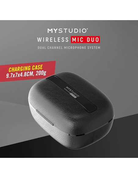 Easypix MyStudio Mic Duo micrófono doble inalámbrico sistema portátil