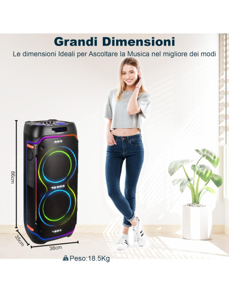 TREVI Altavoz 3600 PRO – Sonido potente TREVI portátil