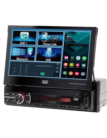 TREVI MDV 6380 | Radio DAB 7" para Coche con Video
