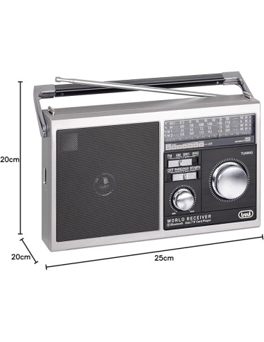 Radio multibanda Trevi MB 749 W Gris – AM FM SW