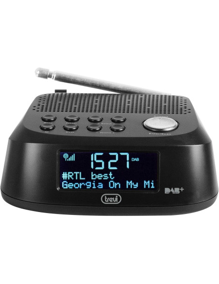 Radio despertador Trevi RC 80D4 DAB Negro – FM/DAB